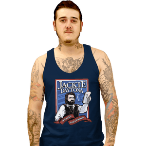 Shirts Tank Top, Unisex / Small / Navy Jackie Daytona - Regular Human Bartender