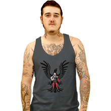 Load image into Gallery viewer, Shirts Tank Top, Unisex / Small / Charcoal Black Eagles House Leader
