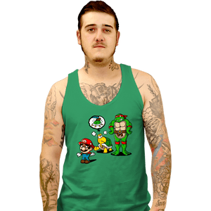 Secret_Shirts Tank Top, Unisex / Small / Sports Grey Turtle Big Bro