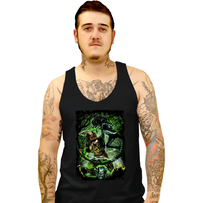 Secret_Shirts Tank Top, Unisex / Small / Black Alien Predator