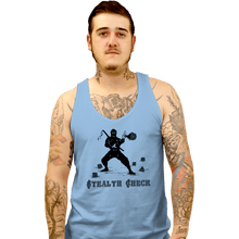 Load image into Gallery viewer, Secret_Shirts Tank Top, Unisex / Small / Powder Blue Stealth Check
