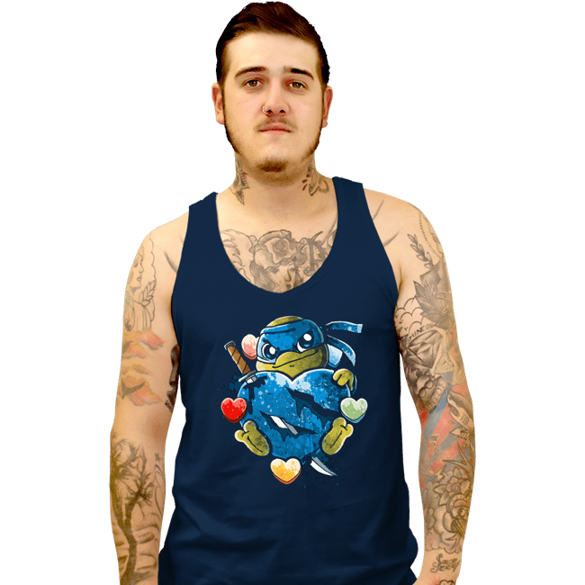 Daily_Deal_Shirts Tank Top, Unisex / Small / Navy Love Strong