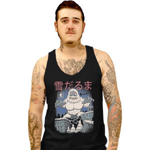 Shirts Tank Top, Unisex / Small / Black Kaiju Snowman