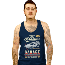 Load image into Gallery viewer, Shirts Tank Top, Unisex / Small / Navy Doc Brown&#39;s Garage
