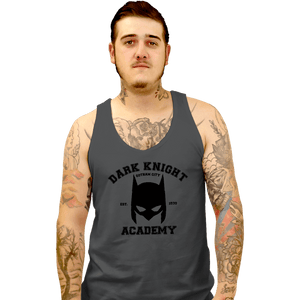 Shirts Tank Top, Unisex / Small / Charcoal Dark Knight Academy