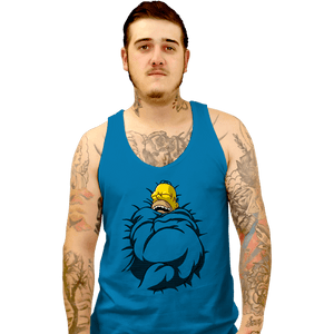 Daily_Deal_Shirts Tank Top, Unisex / Small / Sapphire Big Toasty Cinnamon Bun