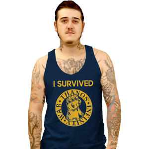 Shirts Tank Top, Unisex / Small / Navy Infinity War Survivor