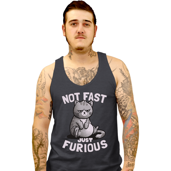 Shirts Tank Top, Unisex / Small / Dark Heather Not Fast Just Furious