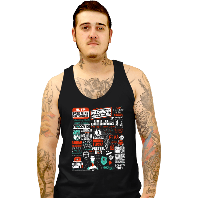 Shirts Tank Top, Unisex / Small / Black All Things Office