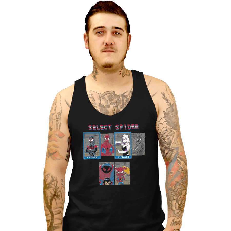Shirts Tank Top, Unisex / Small / Black Select Spider