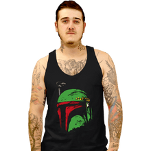 Load image into Gallery viewer, Shirts Tank Top, Unisex / Small / Black Bounty Hunter Helmet
