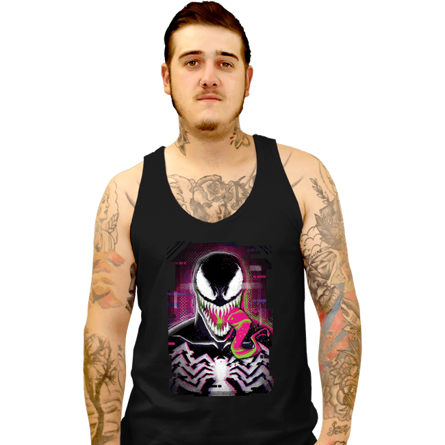Daily_Deal_Shirts Tank Top, Unisex / Small / Black Glitch Venom