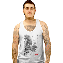 Load image into Gallery viewer, Shirts Tank Top, Unisex / Small / White Xenomorphs Invasion Sumi-e
