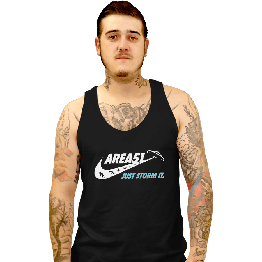 Shirts Tank Top, Unisex / Small / Black Just Storm It