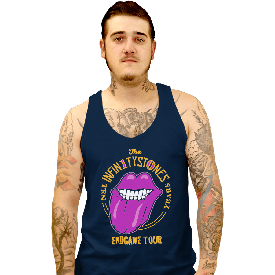Shirts Tank Top, Unisex / Small / Navy Stones End Game Tour