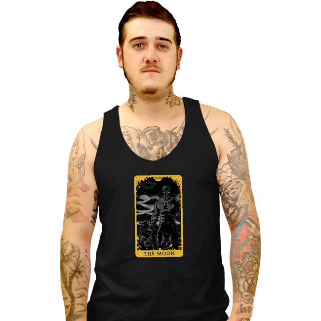 Shirts Tank Top, Unisex / Small / Black Tarot The Moon