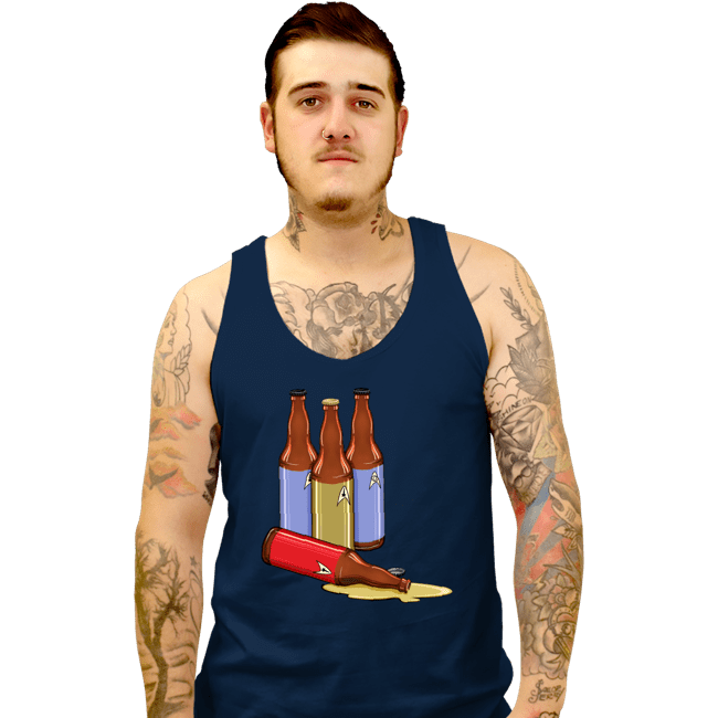 Secret_Shirts Tank Top, Unisex / Small / Navy Red Label Down