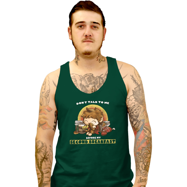Daily_Deal_Shirts Tank Top, Unisex / Small / Black Second Breakfast