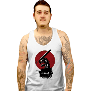 Shirts Tank Top, Unisex / Small / White Red Sun Swordsman