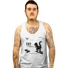 Load image into Gallery viewer, Shirts Tank Top, Unisex / Small / White T-Rex Run
