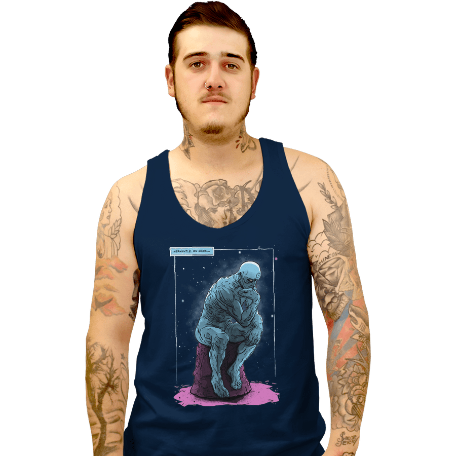 Shirts Tank Top, Unisex / Small / Navy Blue Thinker