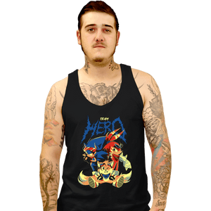 Daily_Deal_Shirts Tank Top, Unisex / Small / Black Team Hero