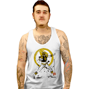 Daily_Deal_Shirts Tank Top, Unisex / Small / White White Ranger Sumi-e