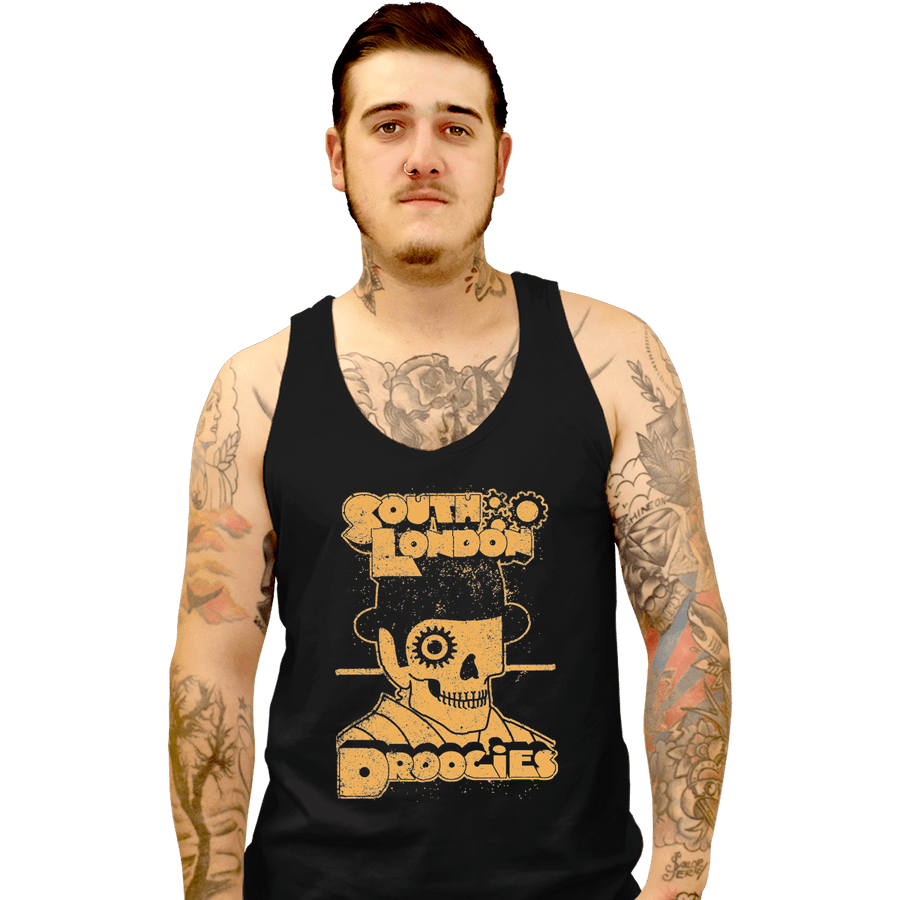 Shirts Tank Top, Unisex / Small / Black South London Droogies