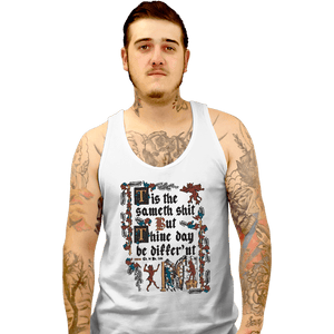 Daily_Deal_Shirts Tank Top, Unisex / Small / White Illuminated Shiteth