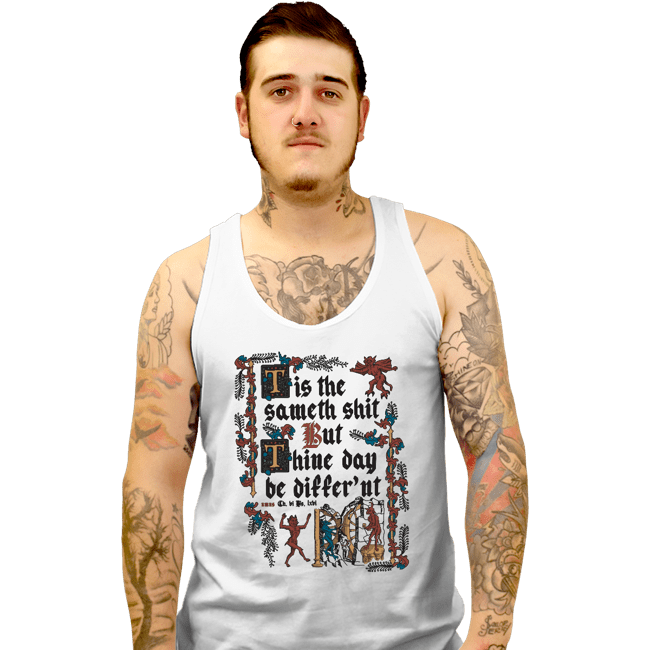 Daily_Deal_Shirts Tank Top, Unisex / Small / White Illuminated Shiteth