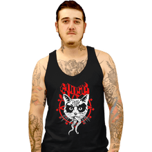 Load image into Gallery viewer, Shirts Tank Top, Unisex / Small / Black Black Metal Cat
