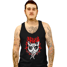 Load image into Gallery viewer, Shirts Tank Top, Unisex / Small / Black Black Metal Cat
