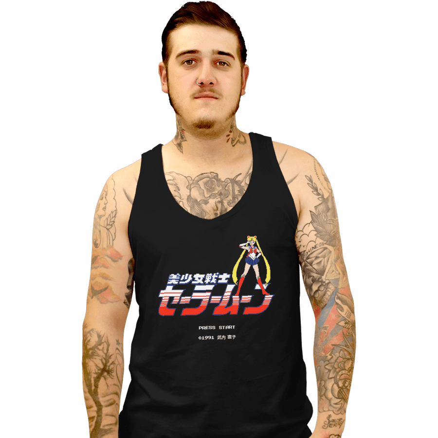 Shirts Tank Top, Unisex / Small / Black Sailor Pixels