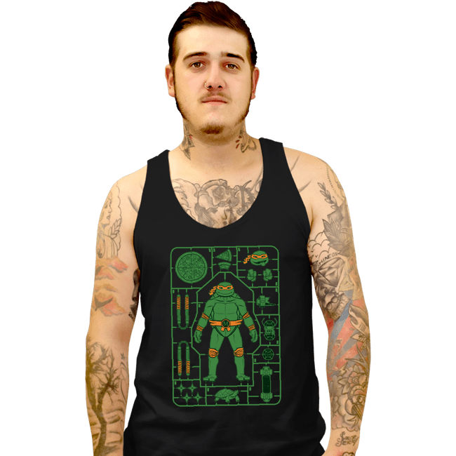Daily_Deal_Shirts Tank Top, Unisex / Small / Black Michelangelo Model Sprue
