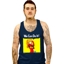Load image into Gallery viewer, Shirts Tank Top, Unisex / Small / Navy We Can Do It Shinji
