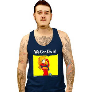 Shirts Tank Top, Unisex / Small / Navy We Can Do It Shinji