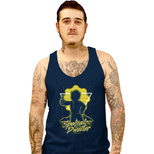 Shirts Tank Top, Unisex / Small / Navy Retro Special Dweller