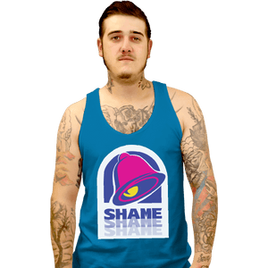 Shirts Tank Top, Unisex / Small / Sapphire Taco Shame