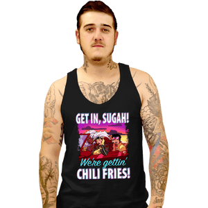 Secret_Shirts Tank Top, Unisex / Small / Black Get In, Sugah!