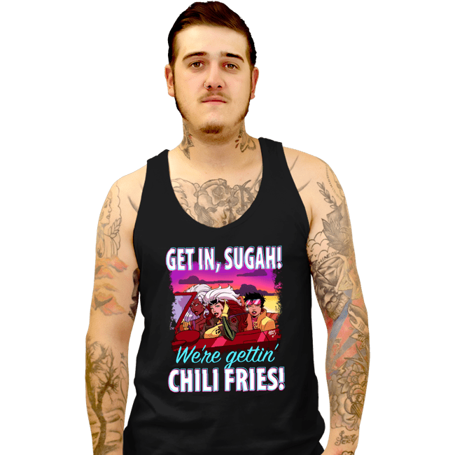 Secret_Shirts Tank Top, Unisex / Small / Black Get In, Sugah!