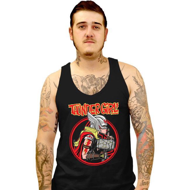 Secret_Shirts Tank Top, Unisex / Small / Black Thundergirl