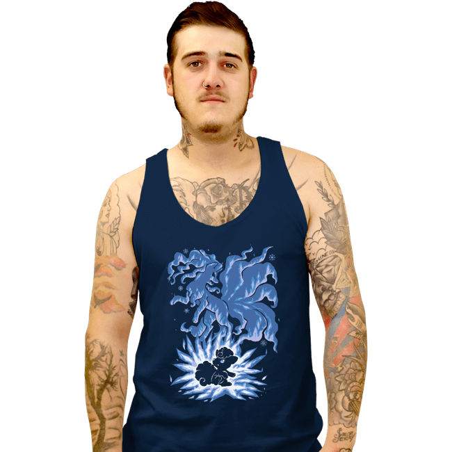 Shirts Tank Top, Unisex / Small / Navy The Ice Tailed Fox Within