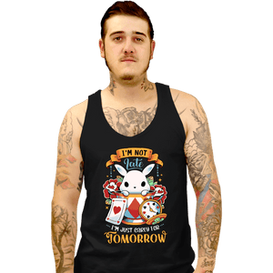 Daily_Deal_Shirts Tank Top, Unisex / Small / Black Wondrous Rabbit