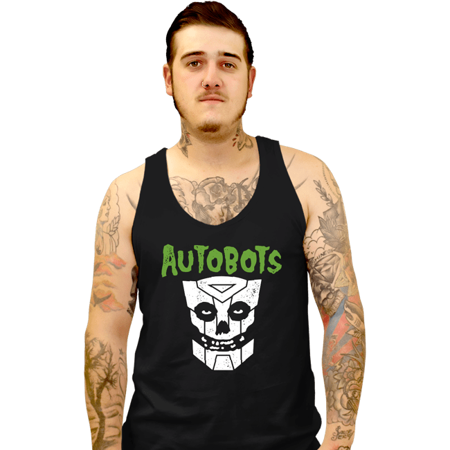 Secret_Shirts Tank Top, Unisex / Small / Black Punk Robot