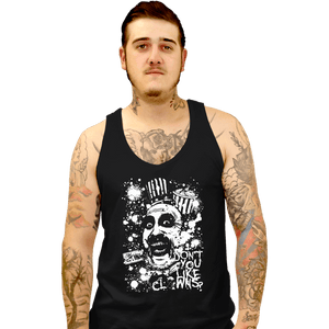 Daily_Deal_Shirts Tank Top, Unisex / Small / Black Captain Spaulding Splatter