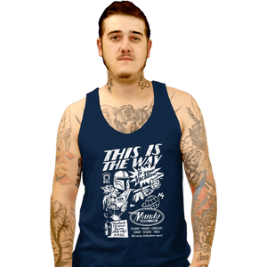 Daily_Deal_Shirts Tank Top, Unisex / Small / Navy Mando Space Lines