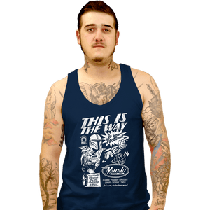 Daily_Deal_Shirts Tank Top, Unisex / Small / Navy Mando Space Lines