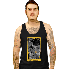 Load image into Gallery viewer, Shirts Tank Top, Unisex / Small / Black Tarot The Iron Hermit
