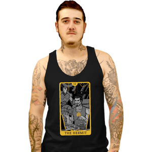 Shirts Tank Top, Unisex / Small / Black Tarot The Iron Hermit