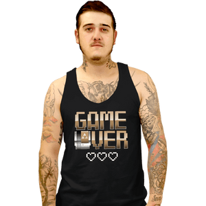Shirts Tank Top, Unisex / Small / Black Game Over